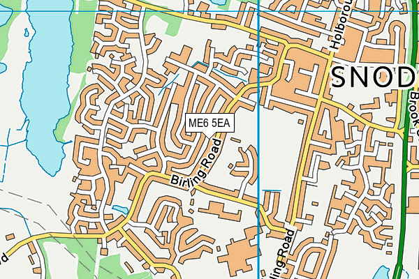 ME6 5EA map - OS VectorMap District (Ordnance Survey)