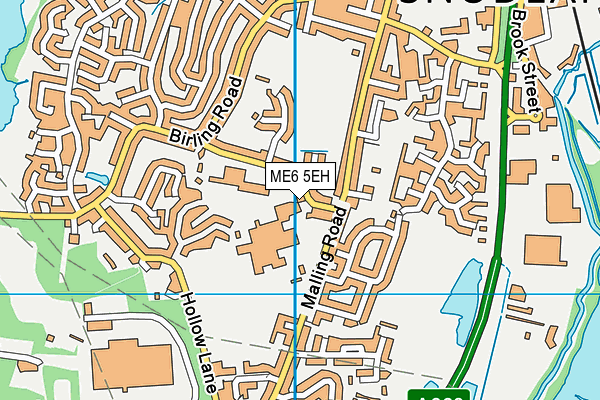 ME6 5EH map - OS VectorMap District (Ordnance Survey)