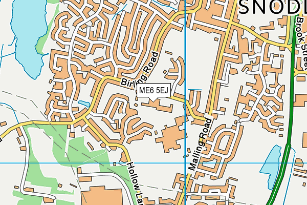 ME6 5EJ map - OS VectorMap District (Ordnance Survey)