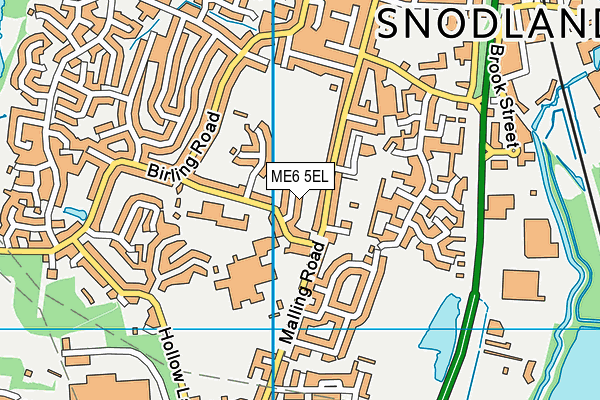 ME6 5EL map - OS VectorMap District (Ordnance Survey)