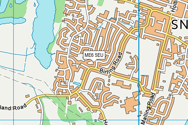 ME6 5EU map - OS VectorMap District (Ordnance Survey)
