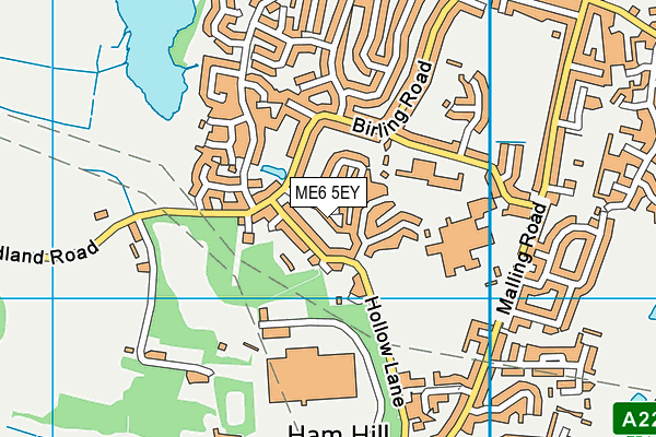 ME6 5EY map - OS VectorMap District (Ordnance Survey)