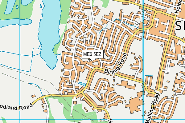 ME6 5EZ map - OS VectorMap District (Ordnance Survey)