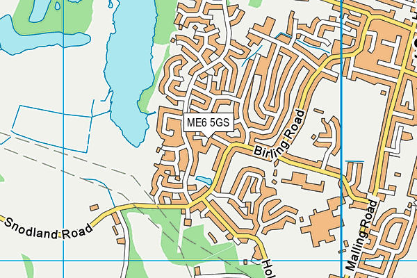 ME6 5GS map - OS VectorMap District (Ordnance Survey)