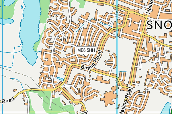 ME6 5HH map - OS VectorMap District (Ordnance Survey)