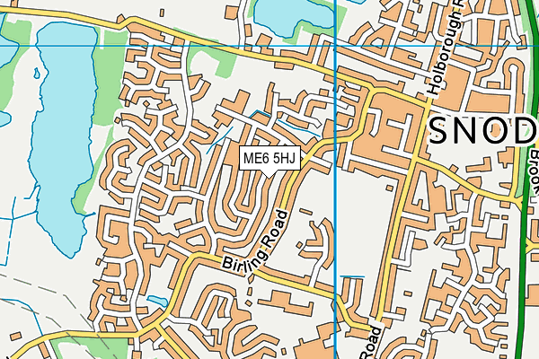 ME6 5HJ map - OS VectorMap District (Ordnance Survey)