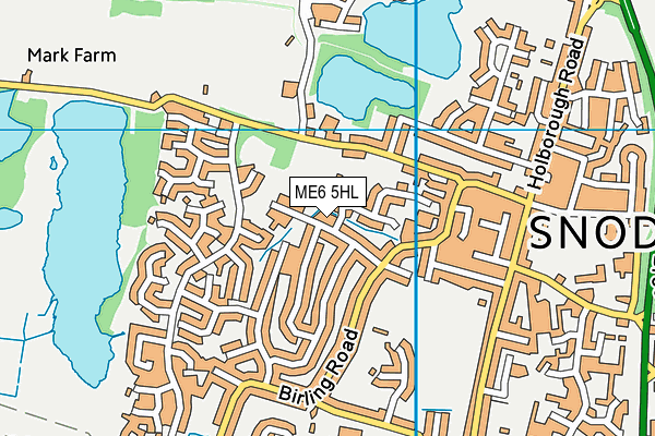 Snodland CofE Primary School map (ME6 5HL) - OS VectorMap District (Ordnance Survey)