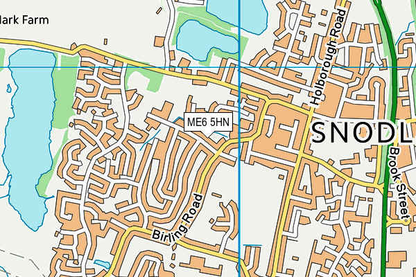 ME6 5HN map - OS VectorMap District (Ordnance Survey)