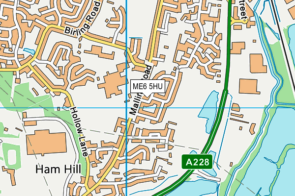 ME6 5HU map - OS VectorMap District (Ordnance Survey)
