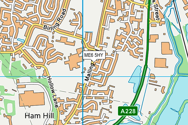 ME6 5HY map - OS VectorMap District (Ordnance Survey)