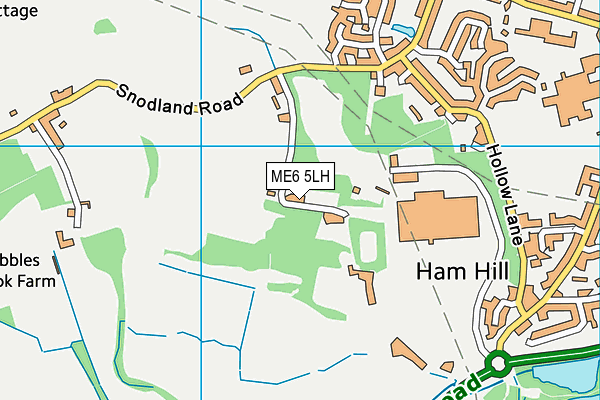 ME6 5LH map - OS VectorMap District (Ordnance Survey)