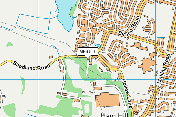 ME6 5LL map - OS VectorMap District (Ordnance Survey)