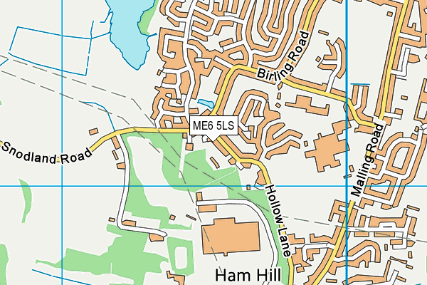 Map of HOLLOW LANE MANAGEMENT LIMITED at district scale