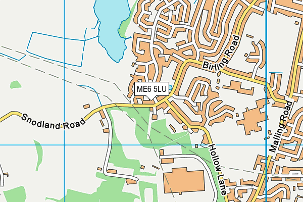 ME6 5LU map - OS VectorMap District (Ordnance Survey)