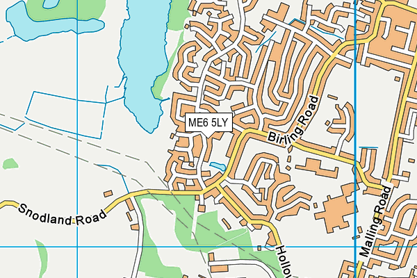 ME6 5LY map - OS VectorMap District (Ordnance Survey)