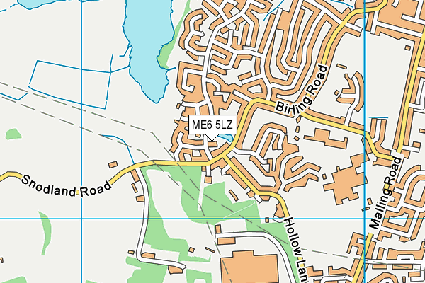 ME6 5LZ map - OS VectorMap District (Ordnance Survey)