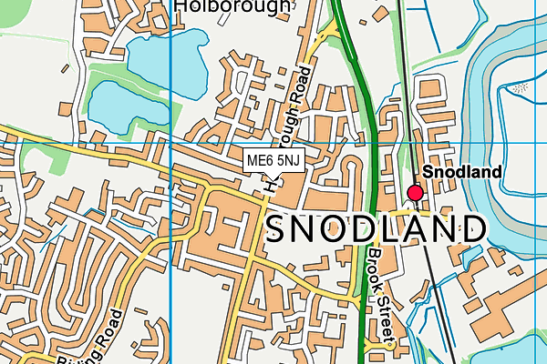 Map of SNODLAND KEBAB HOUSE LTD at district scale