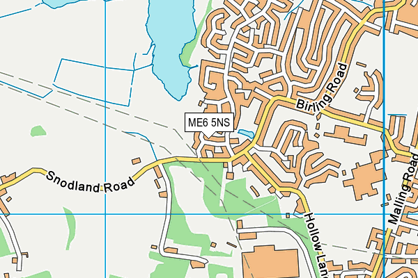 ME6 5NS map - OS VectorMap District (Ordnance Survey)