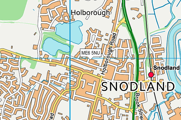 ME6 5NU map - OS VectorMap District (Ordnance Survey)