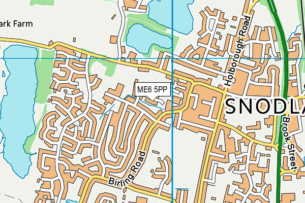 ME6 5PP map - OS VectorMap District (Ordnance Survey)