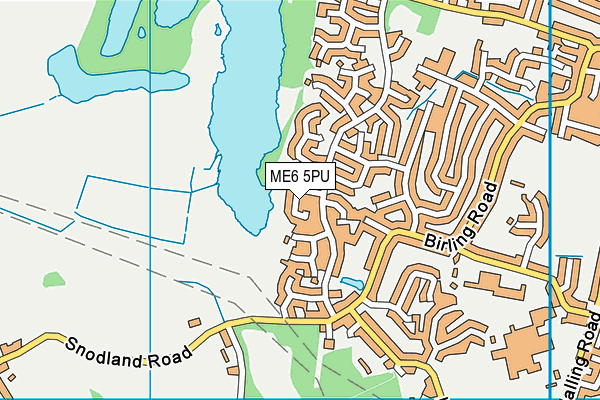 ME6 5PU map - OS VectorMap District (Ordnance Survey)