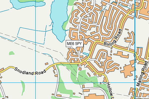 ME6 5PY map - OS VectorMap District (Ordnance Survey)