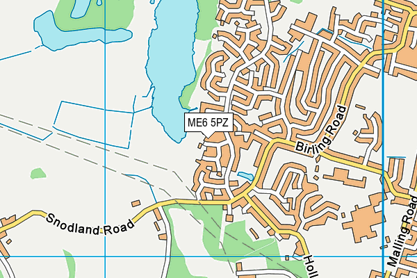 ME6 5PZ map - OS VectorMap District (Ordnance Survey)