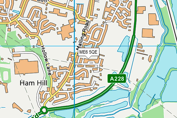 ME6 5QE map - OS VectorMap District (Ordnance Survey)