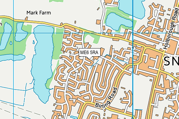 ME6 5RA map - OS VectorMap District (Ordnance Survey)
