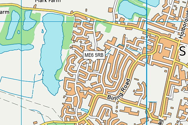 ME6 5RB map - OS VectorMap District (Ordnance Survey)