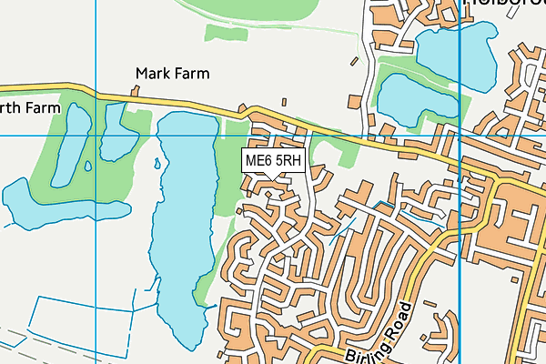 ME6 5RH map - OS VectorMap District (Ordnance Survey)