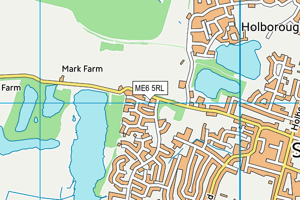 ME6 5RL map - OS VectorMap District (Ordnance Survey)