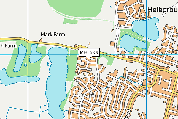 ME6 5RN map - OS VectorMap District (Ordnance Survey)