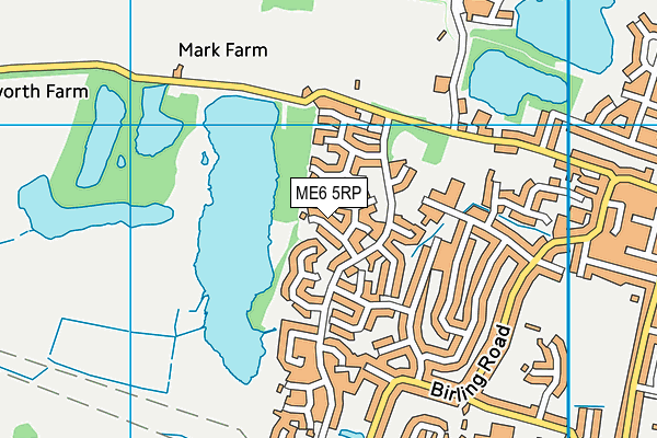 ME6 5RP map - OS VectorMap District (Ordnance Survey)