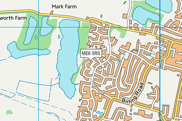ME6 5RS map - OS VectorMap District (Ordnance Survey)