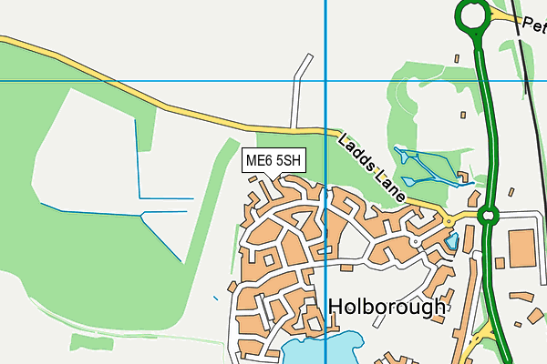 ME6 5SH map - OS VectorMap District (Ordnance Survey)