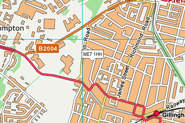 ME7 1HH map - OS VectorMap District (Ordnance Survey)