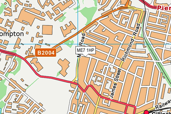 ME7 1HP map - OS VectorMap District (Ordnance Survey)