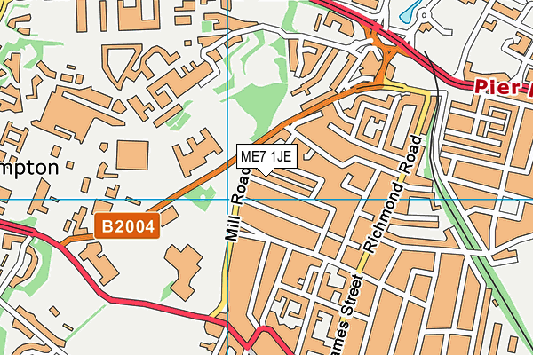 ME7 1JE map - OS VectorMap District (Ordnance Survey)