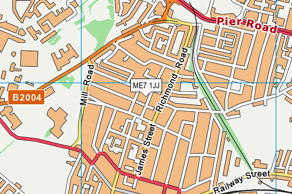 ME7 1JJ map - OS VectorMap District (Ordnance Survey)