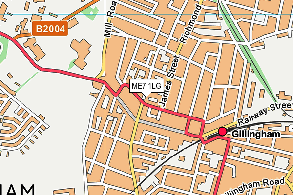 Oasis Academy Skinner Street map (ME7 1LG) - OS VectorMap District (Ordnance Survey)