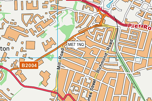 ME7 1NQ map - OS VectorMap District (Ordnance Survey)
