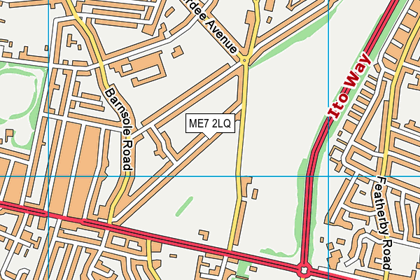 ME7 2LQ map - OS VectorMap District (Ordnance Survey)