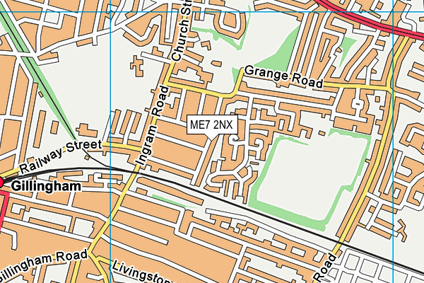 ME7 2NX map - OS VectorMap District (Ordnance Survey)