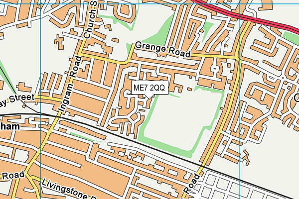 ME7 2QQ map - OS VectorMap District (Ordnance Survey)
