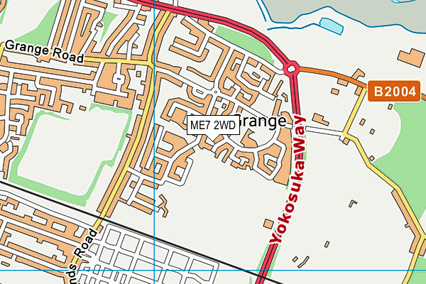 ME7 2WD map - OS VectorMap District (Ordnance Survey)