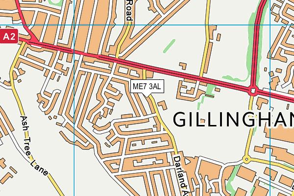 ME7 3AL map - OS VectorMap District (Ordnance Survey)