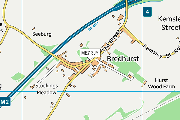 Bredhurst Junior School map (ME7 3JY) - OS VectorMap District (Ordnance Survey)