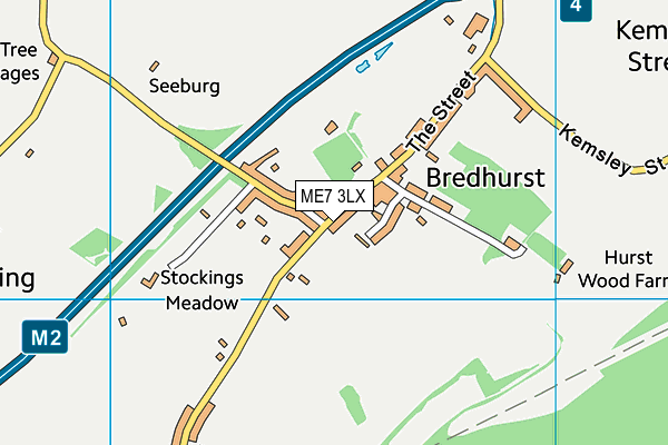 ME7 3LX map - OS VectorMap District (Ordnance Survey)