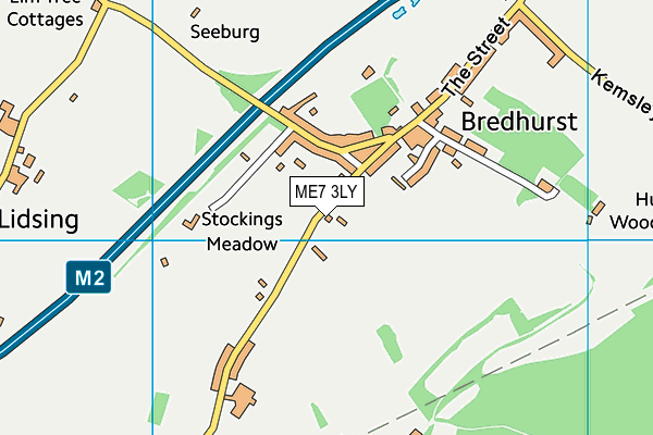 ME7 3LY map - OS VectorMap District (Ordnance Survey)